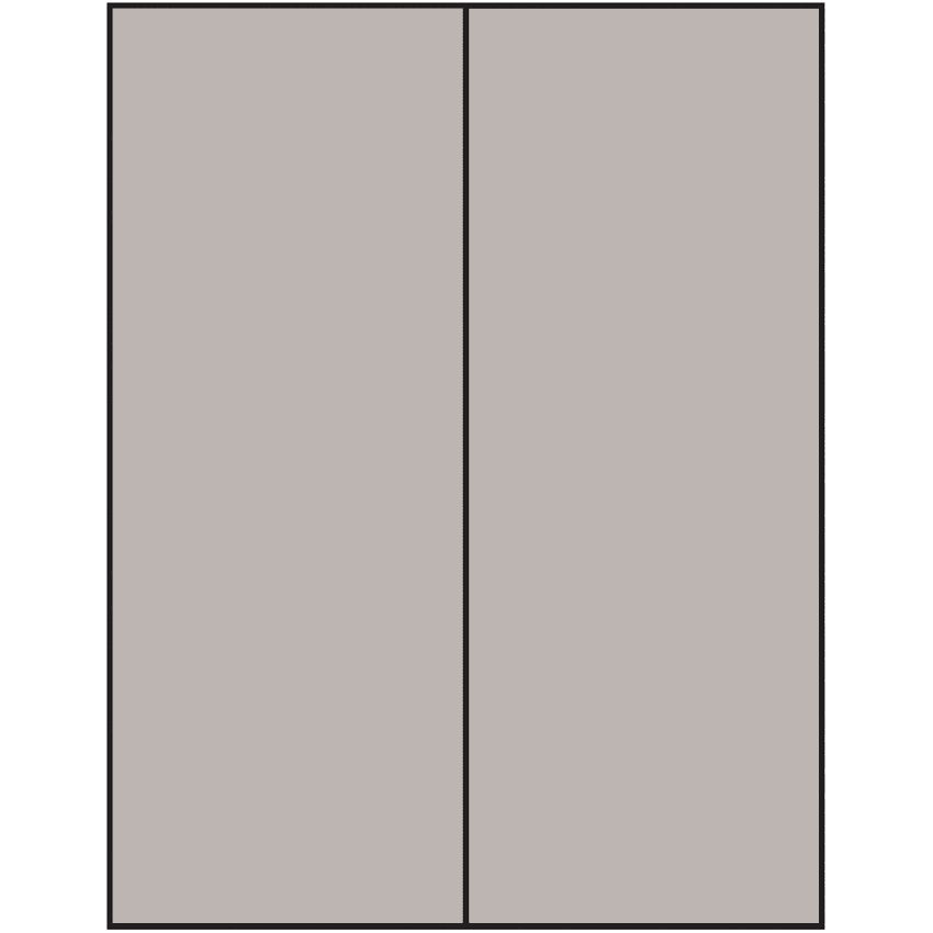 4.25" x 11" Gray Rectangular Sheet Labels