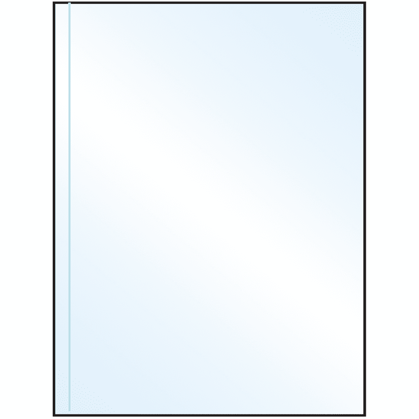 8.5" x 11" Crystal Clear Rectangular Sheet Labels