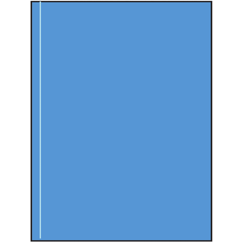 8.5" x 11" Fluorescent Blue Rectangular Sheet Labels