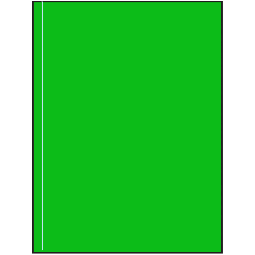 8.5" x 11" Fluorescent Green Rectangular Sheet Labels