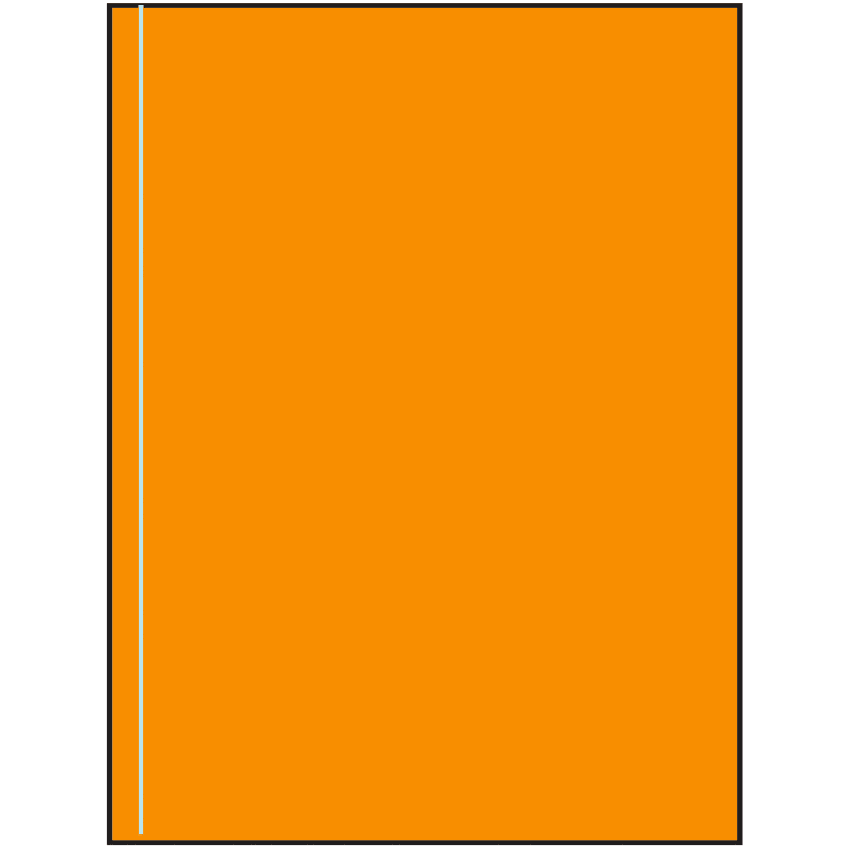 8.5" x 11" Fluorescent Orange Rectangular Sheet Labels