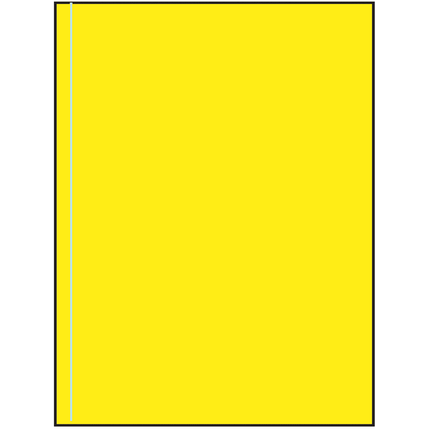 8.5" x 11" Fluorescent Yellow Rectangular Sheet Labels