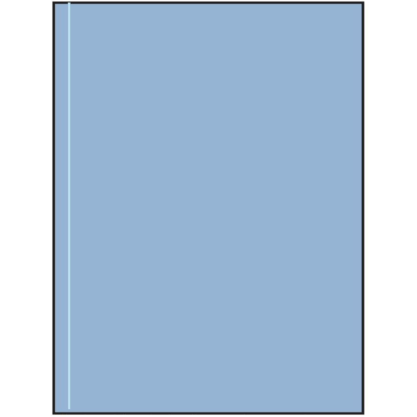 8.5" x 11" Pastel Blue Rectangular Sheet Labels