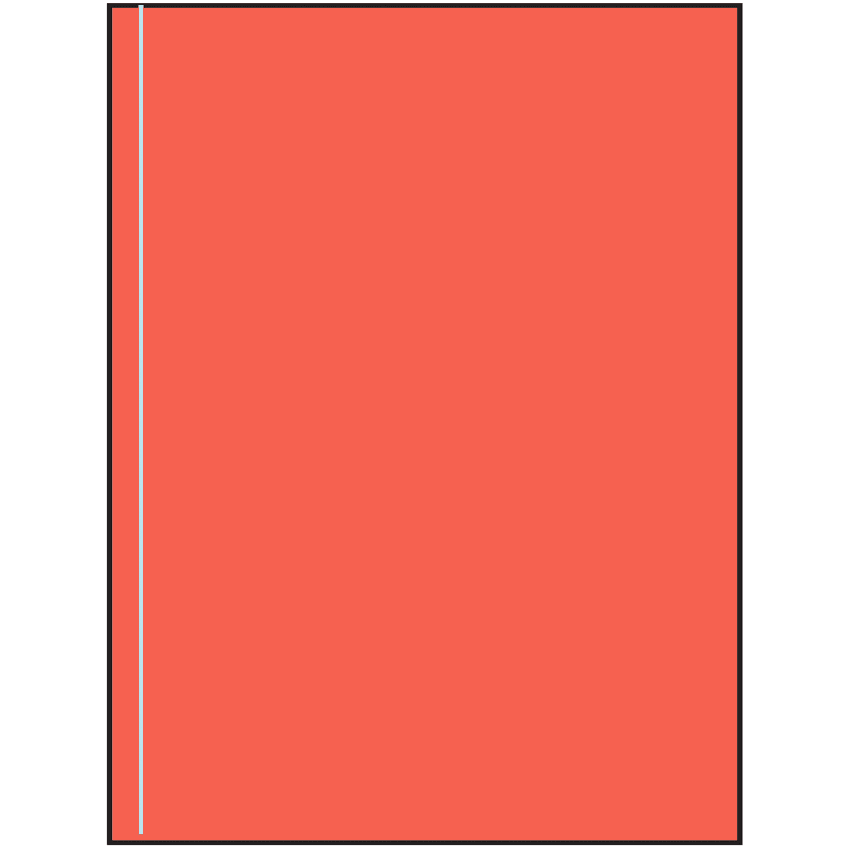 8.5" x 11" Red Rectangular Sheet Labels