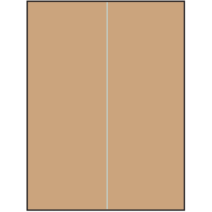 8.5" x 11" Brown Kraft Rectangular Sheet Labels