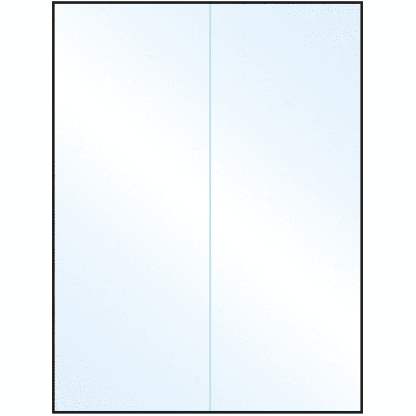 8.5" x 11" Crystal Clear Rectangular Sheet Labels