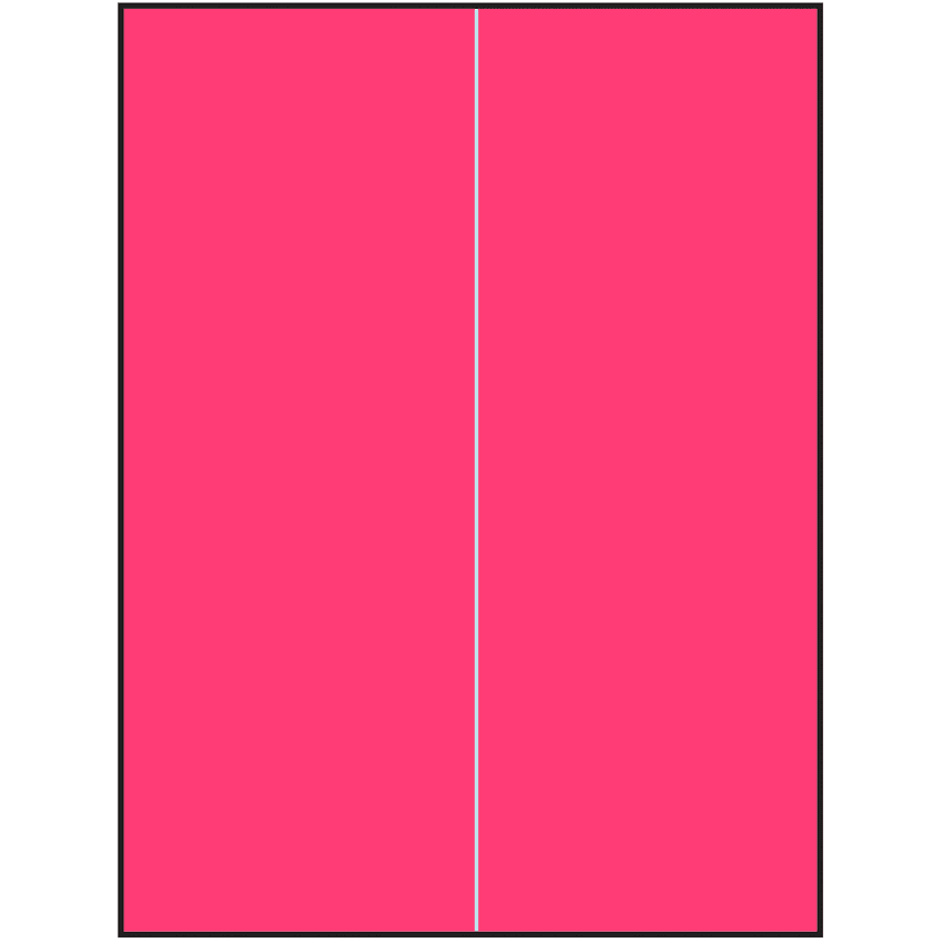 8.5" x 11" Fluorescent Pink Rectangular Sheet Labels