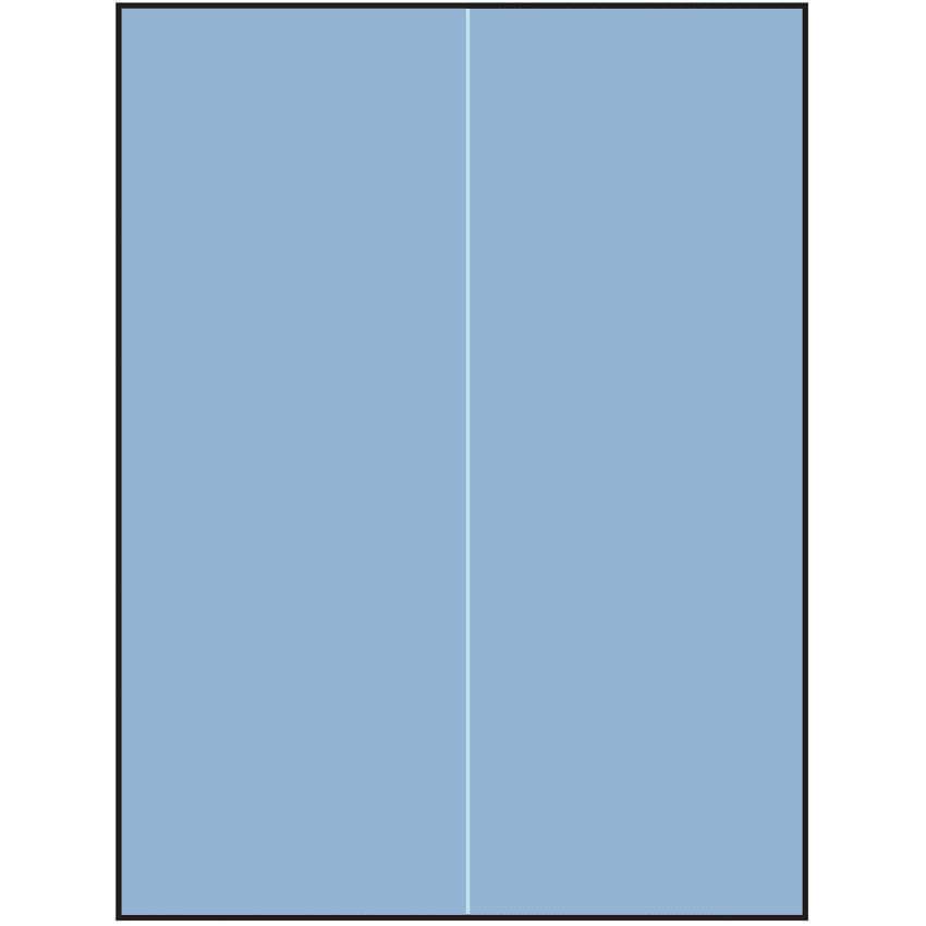 8.5" x 11" Pastel Blue Rectangular Sheet Labels