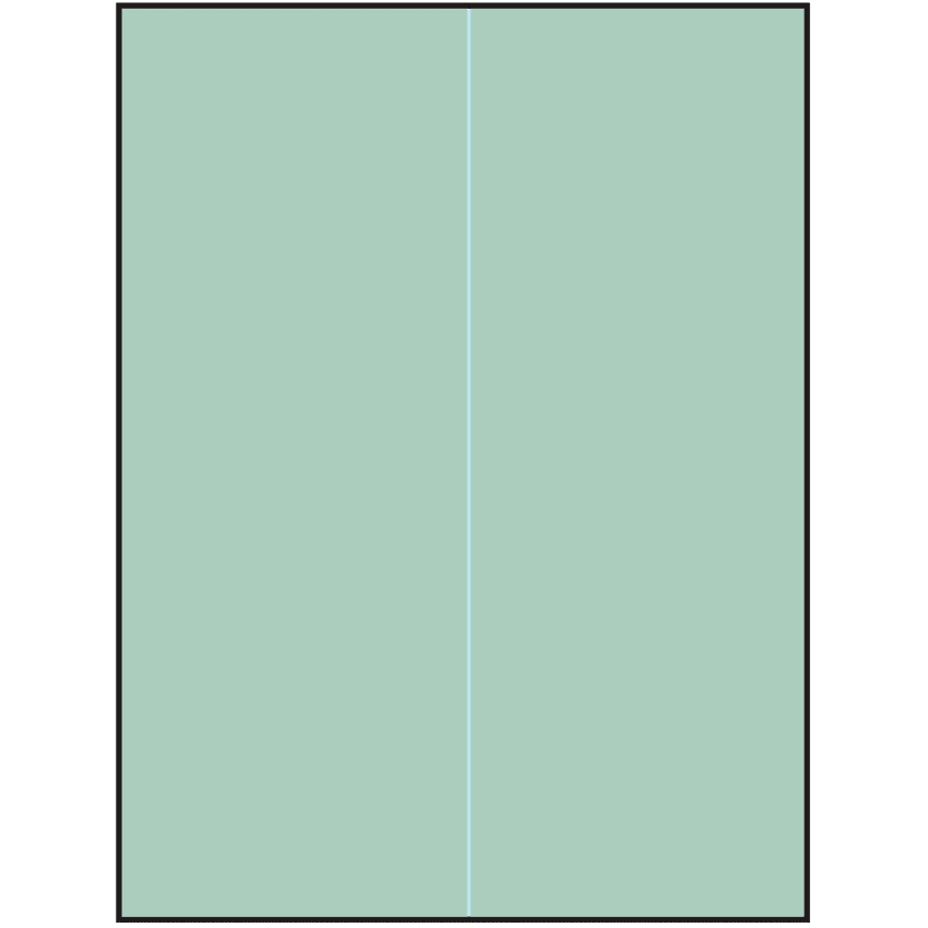 8.5" x 11" Pastel Green Rectangular Sheet Labels