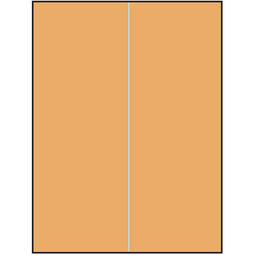 8.5" x 11" Pastel Orange Rectangular Sheet Labels