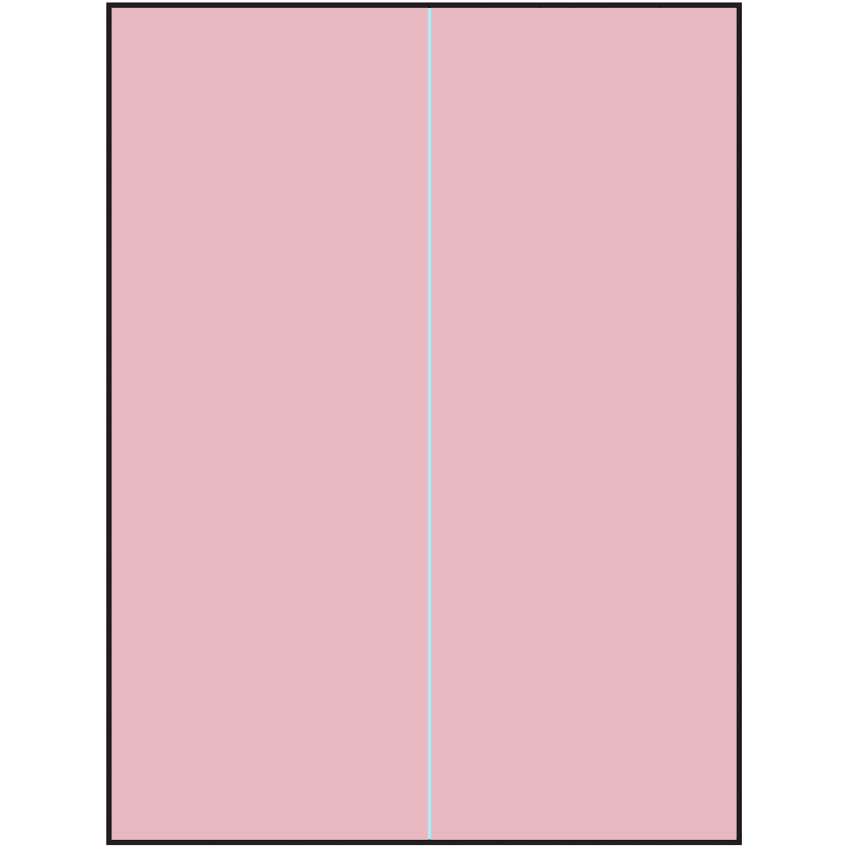 8.5" x 11" Pastel Pink Rectangular Sheet Labels