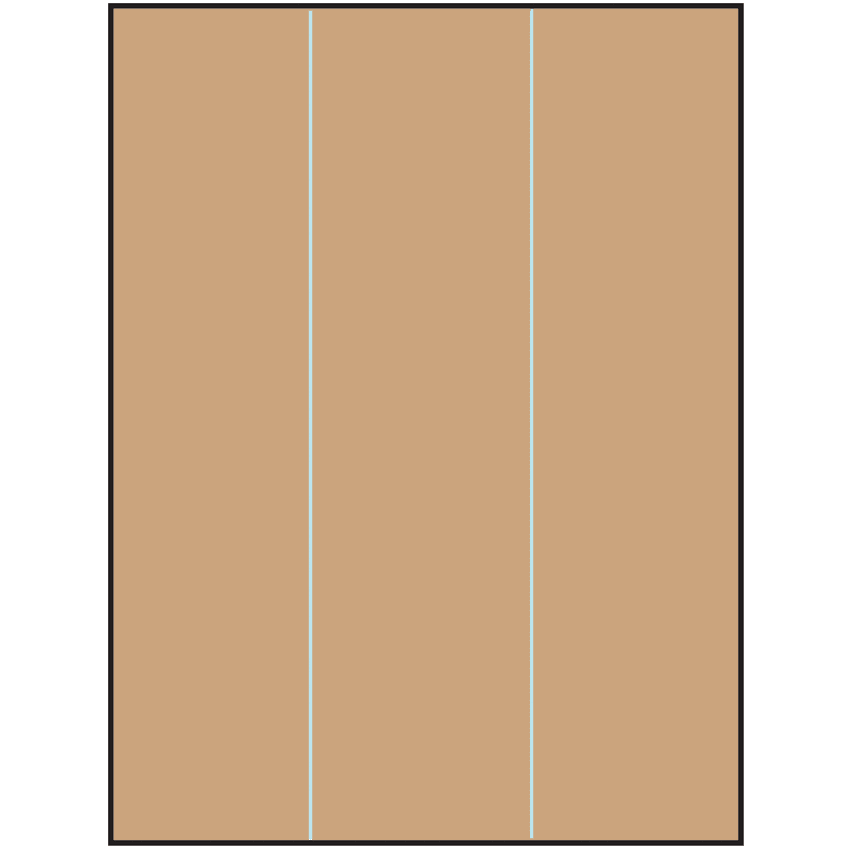 8.5" x 11" Brown Kraft Rectangular Sheet Labels