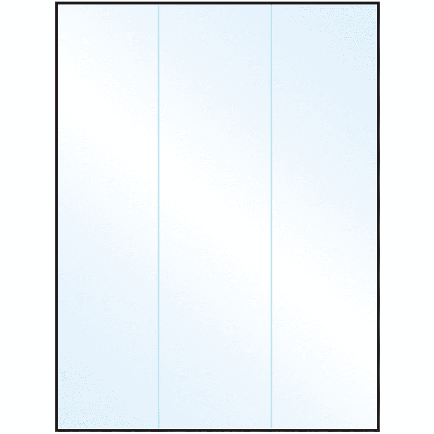 8.5" x 11" Crystal Clear Rectangular Sheet Labels