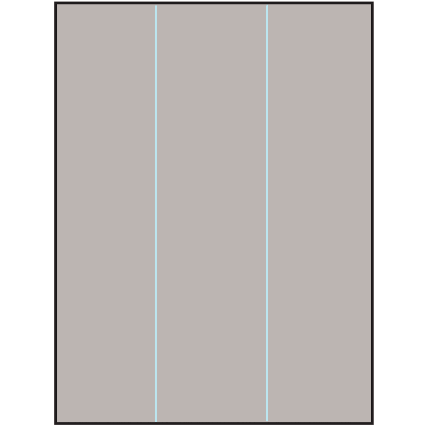 8.5" x 11" Gray Rectangular Sheet Labels