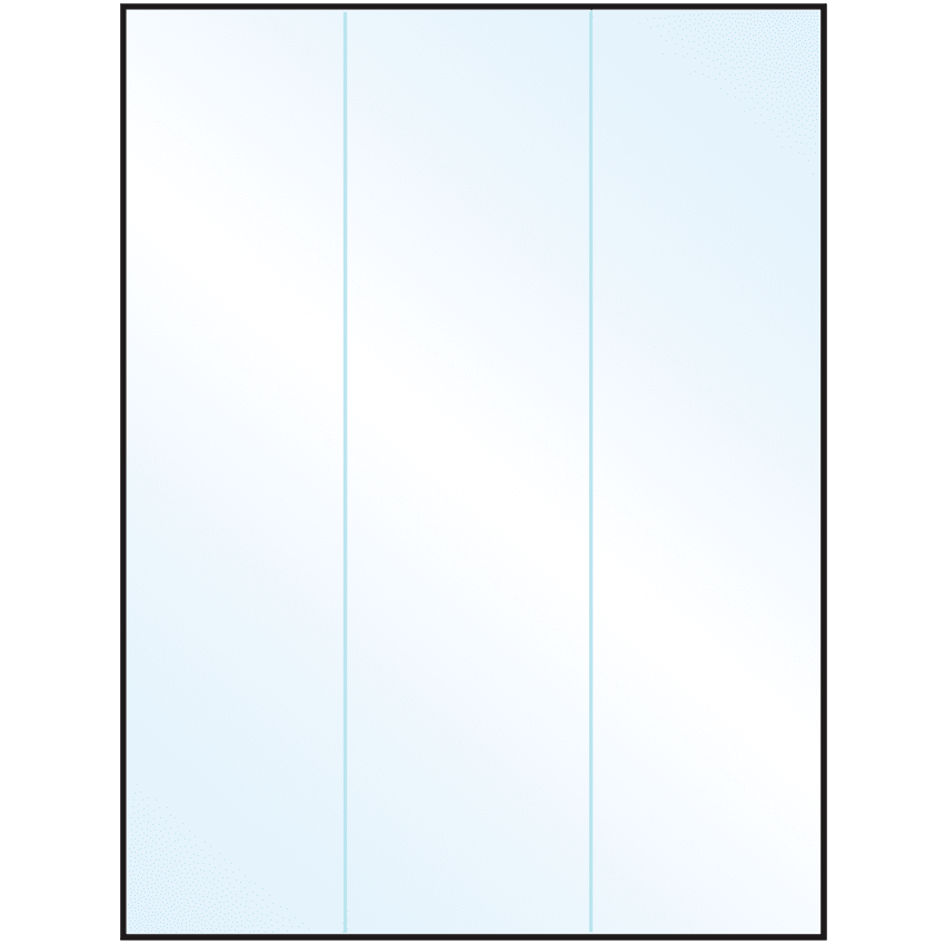8.5" x 11" White Mid Gloss Rectangular Sheet Labels