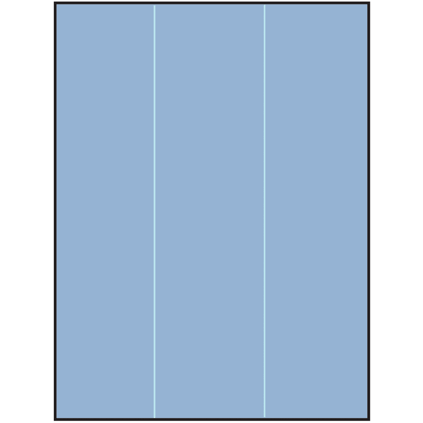 8.5" x 11" Pastel Blue Rectangular Sheet Labels
