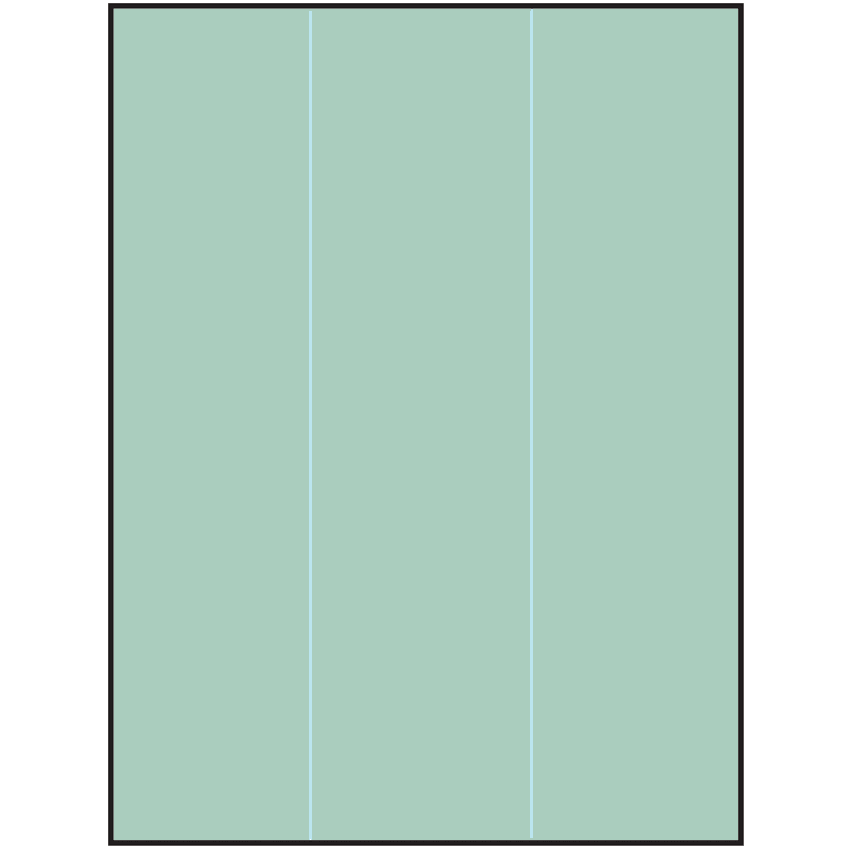 8.5" x 11" Pastel Green Rectangular Sheet Labels