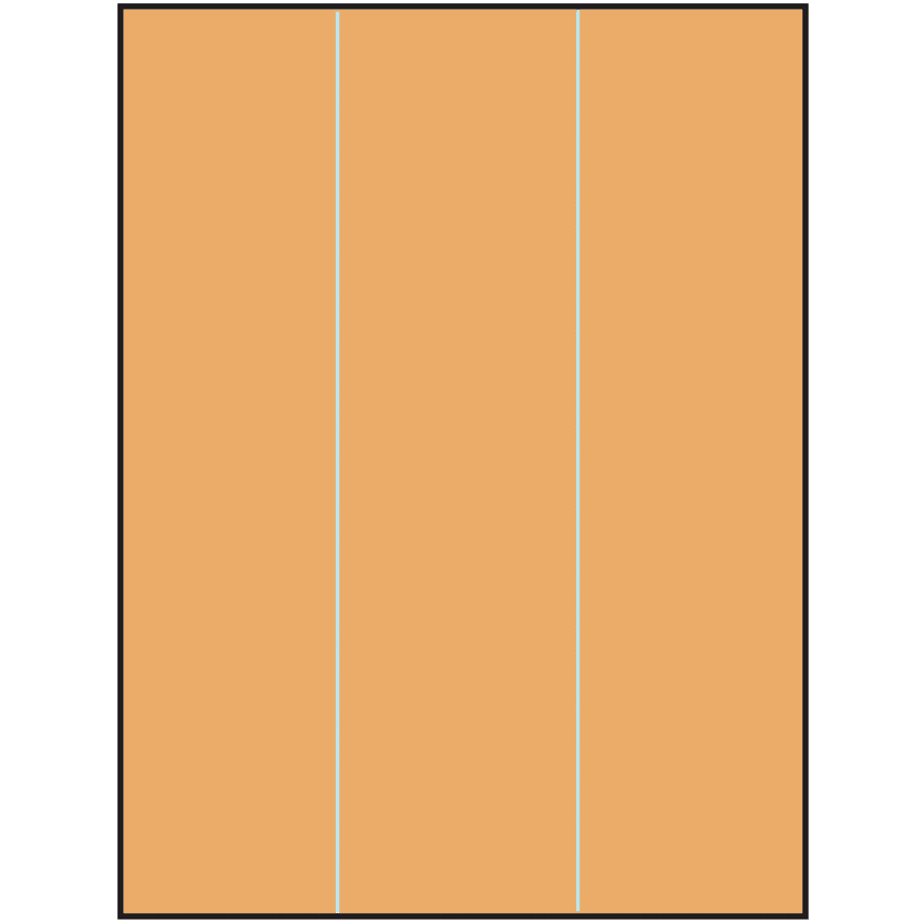 8.5" x 11" Pastel Orange Rectangular Sheet Labels