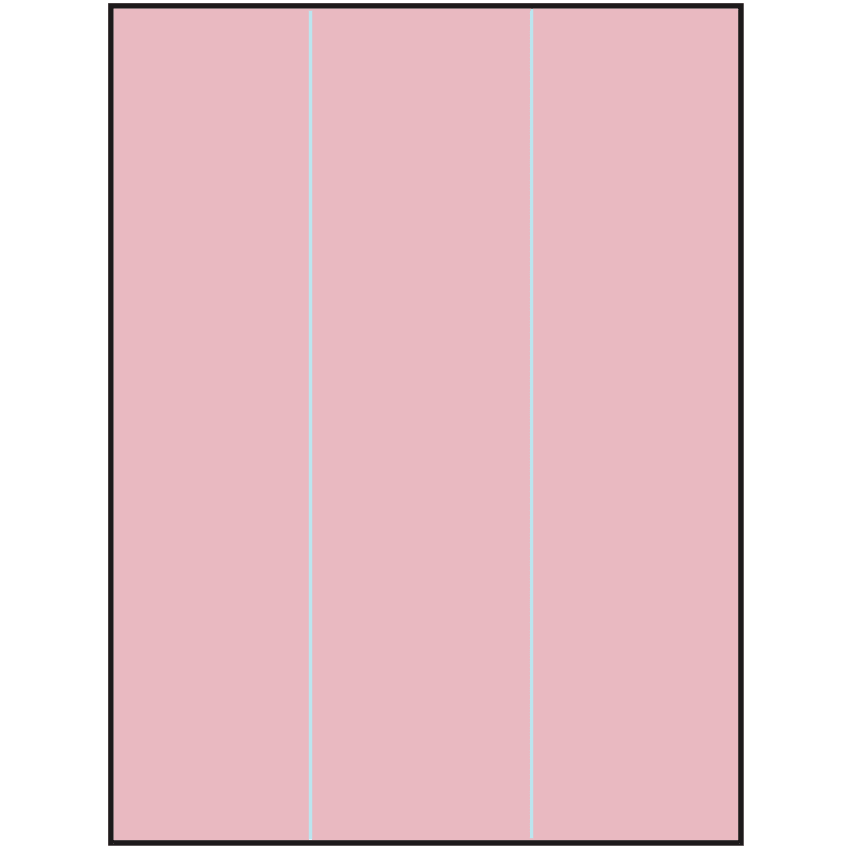 8.5" x 11" Pastel Pink Rectangular Sheet Labels