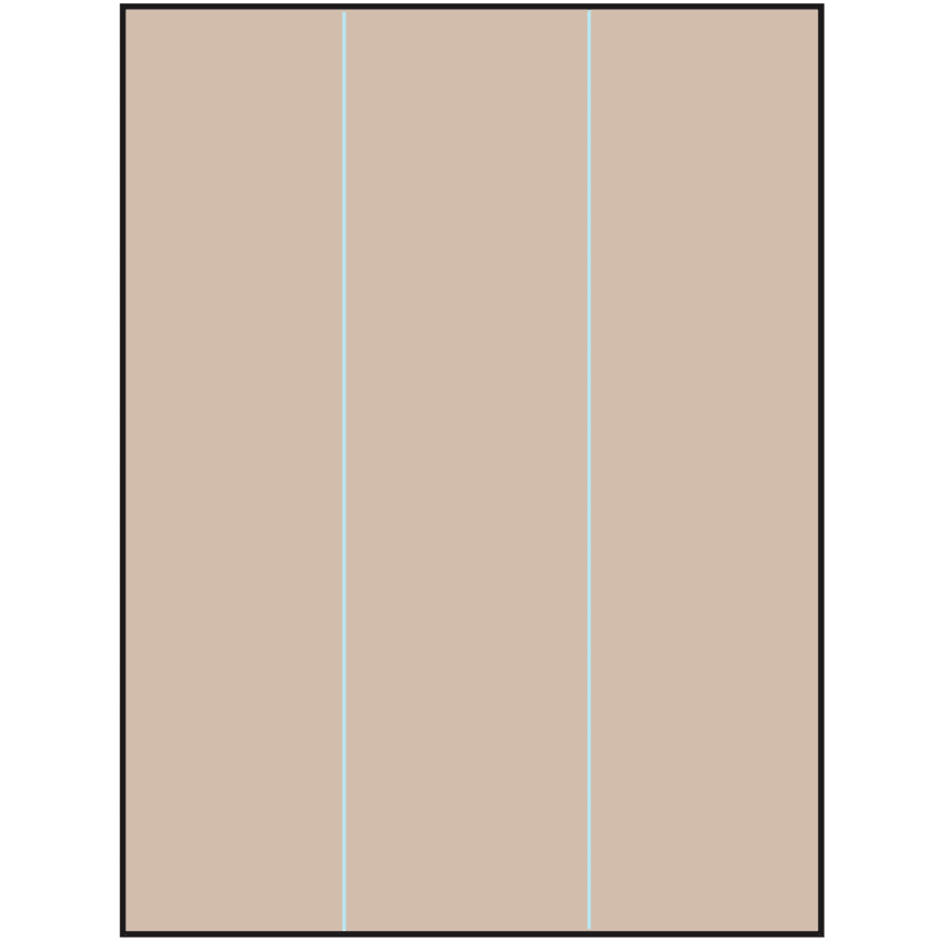 8.5" x 11" Pastel Tan Rectangular Sheet Labels