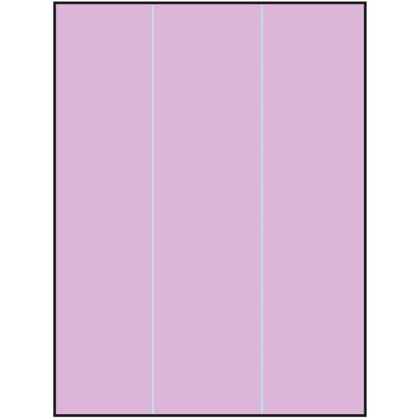 8.5" x 11" Pastel Purple Rectangular Sheet Labels