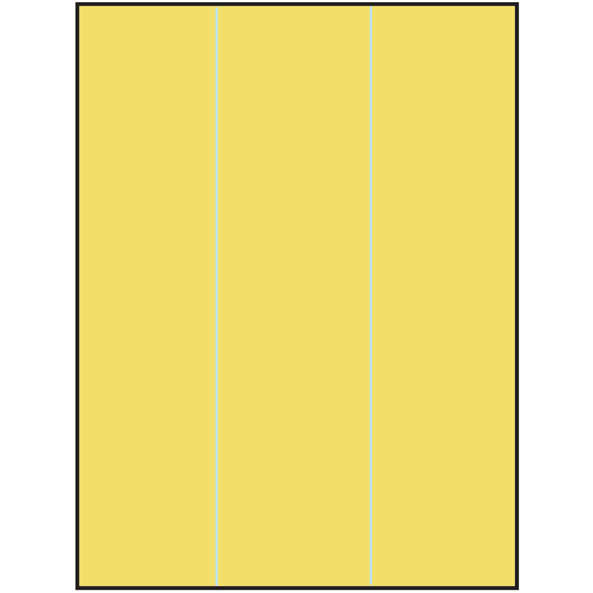8.5" x 11" Pastel Yellow Rectangular Sheet Labels