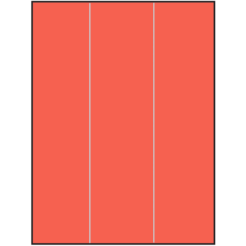 8.5" x 11" Red Rectangular Sheet Labels