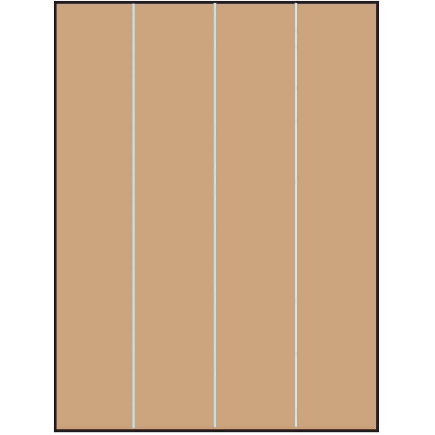 8.5" x 11" Brown Kraft Rectangular Sheet Labels