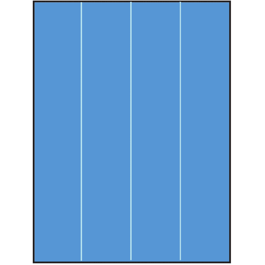 8.5" x 11" Fluorescent Blue Rectangular Sheet Labels