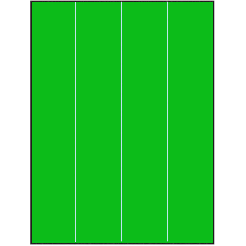 8.5" x 11" Fluorescent Green Rectangular Sheet Labels