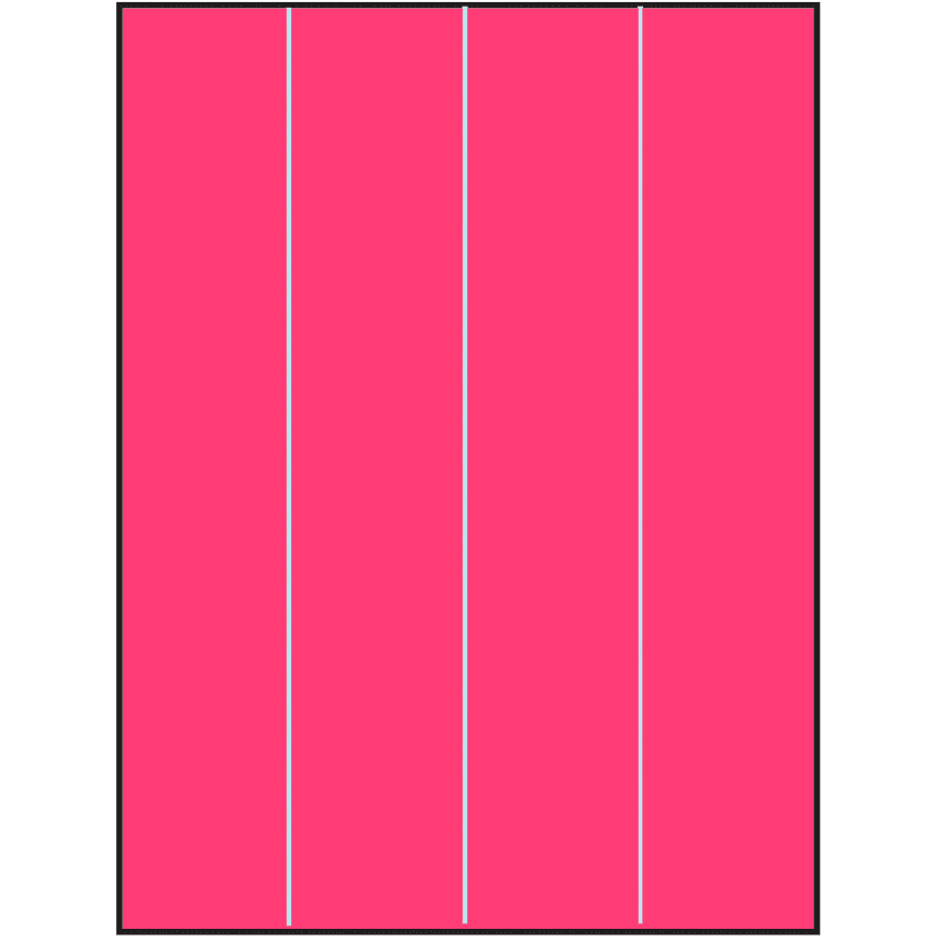 8.5" x 11" Fluorescent Pink Rectangular Sheet Labels
