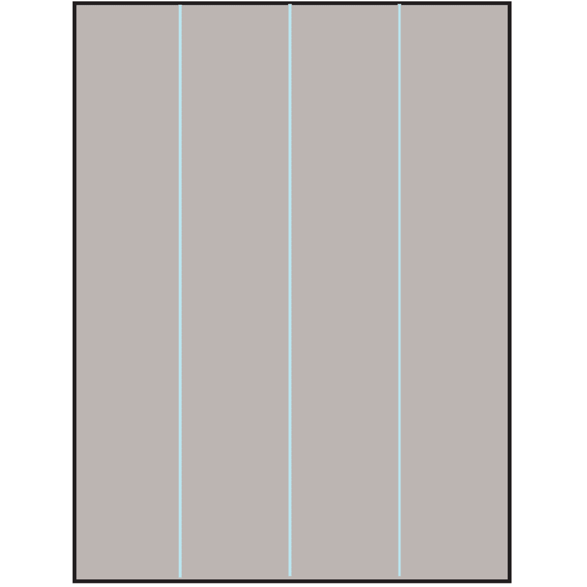 8.5" x 11" Gray Rectangular Sheet Labels