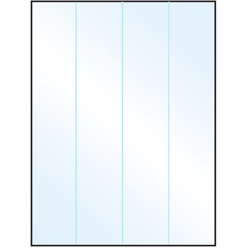 8.5" x 11" White Mid Gloss Rectangular Sheet Labels