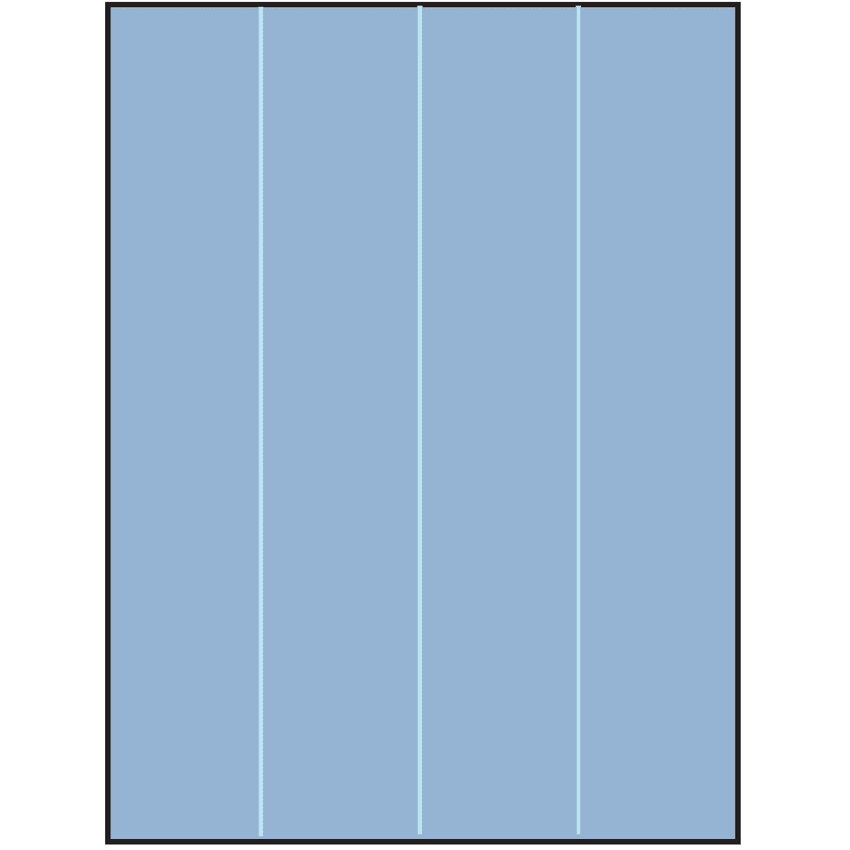 8.5" x 11" Pastel Blue Rectangular Sheet Labels