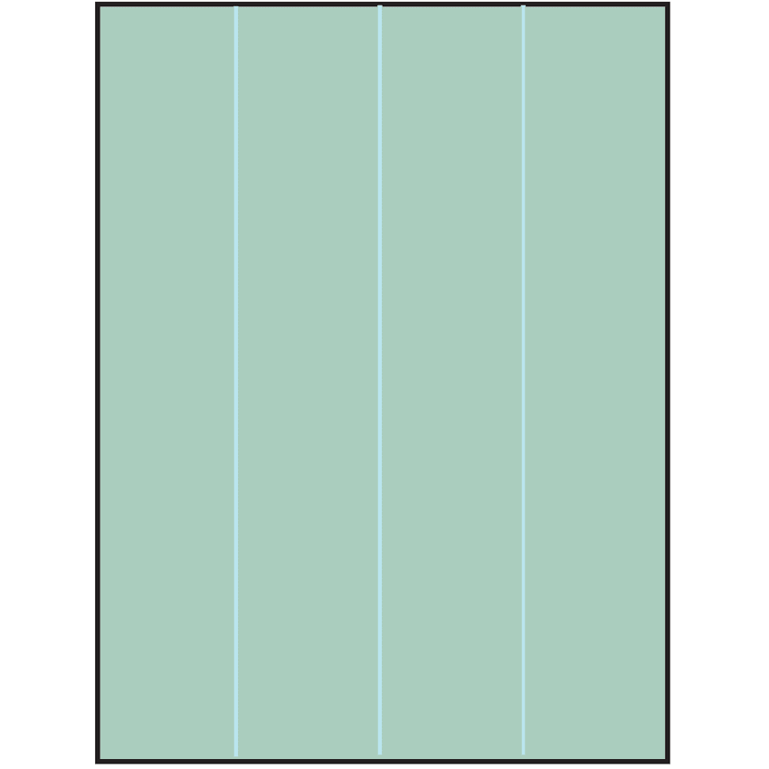 8.5" x 11" Pastel Green Rectangular Sheet Labels