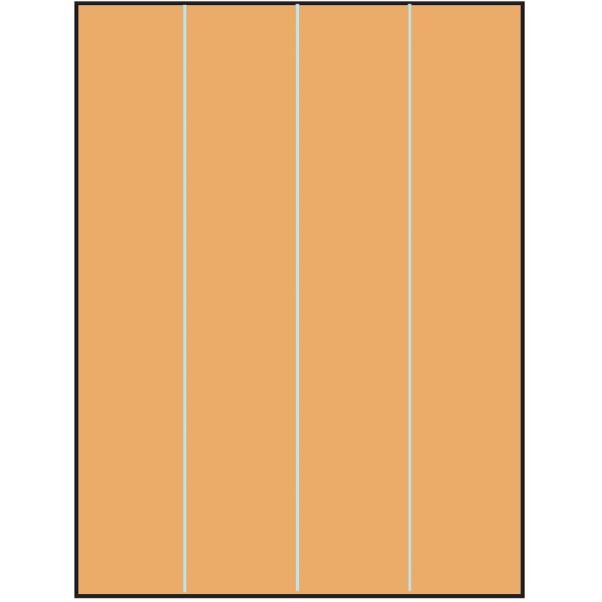 8.5" x 11" Pastel Orange Rectangular Sheet Labels