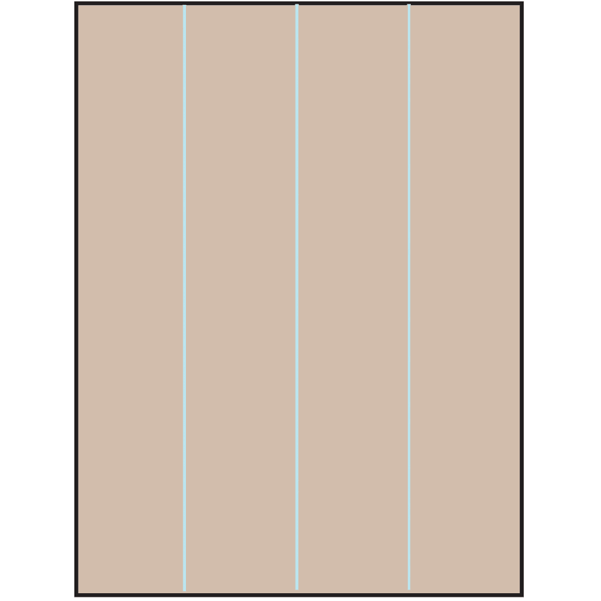 8.5" x 11" Pastel Tan Rectangular Sheet Labels