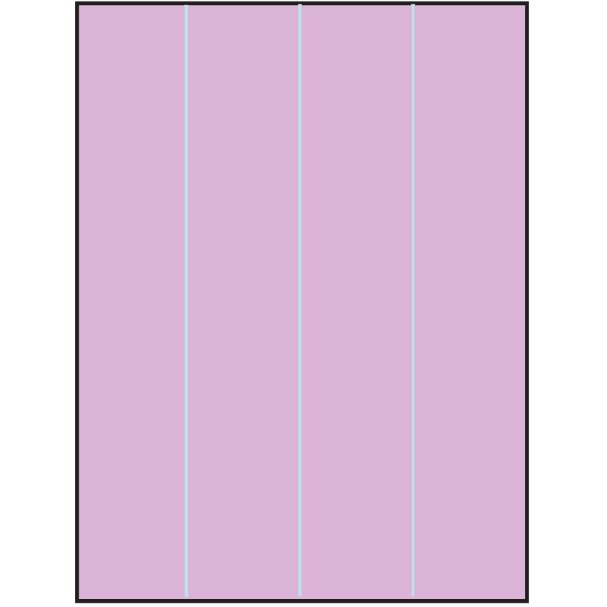 8.5" x 11" Pastel Purple Rectangular Sheet Labels