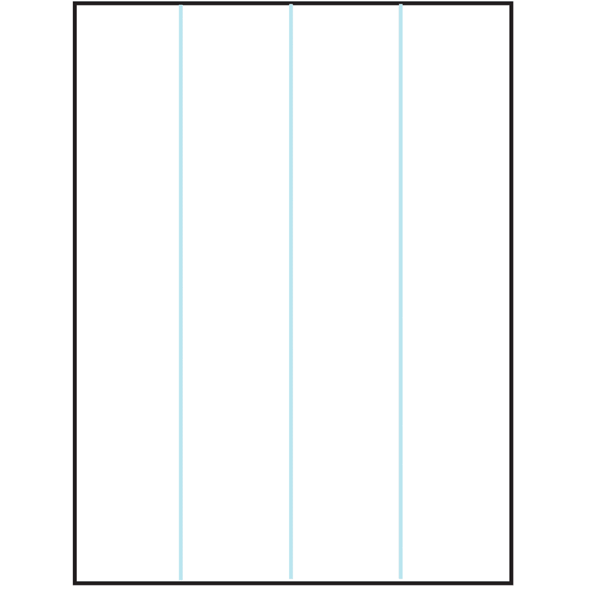 8.5" x 11" White Vinyl Drum Rectangular Sheet Labels