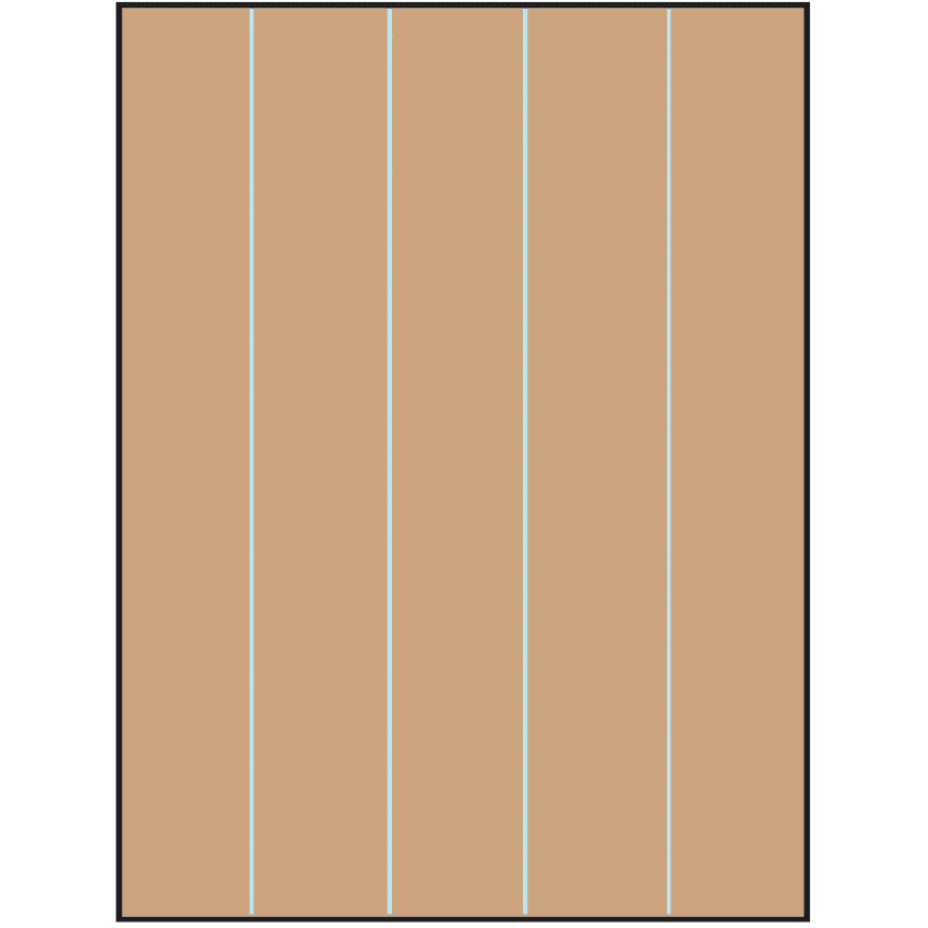 8.5" x 11" Brown Kraft Rectangular Sheet Labels