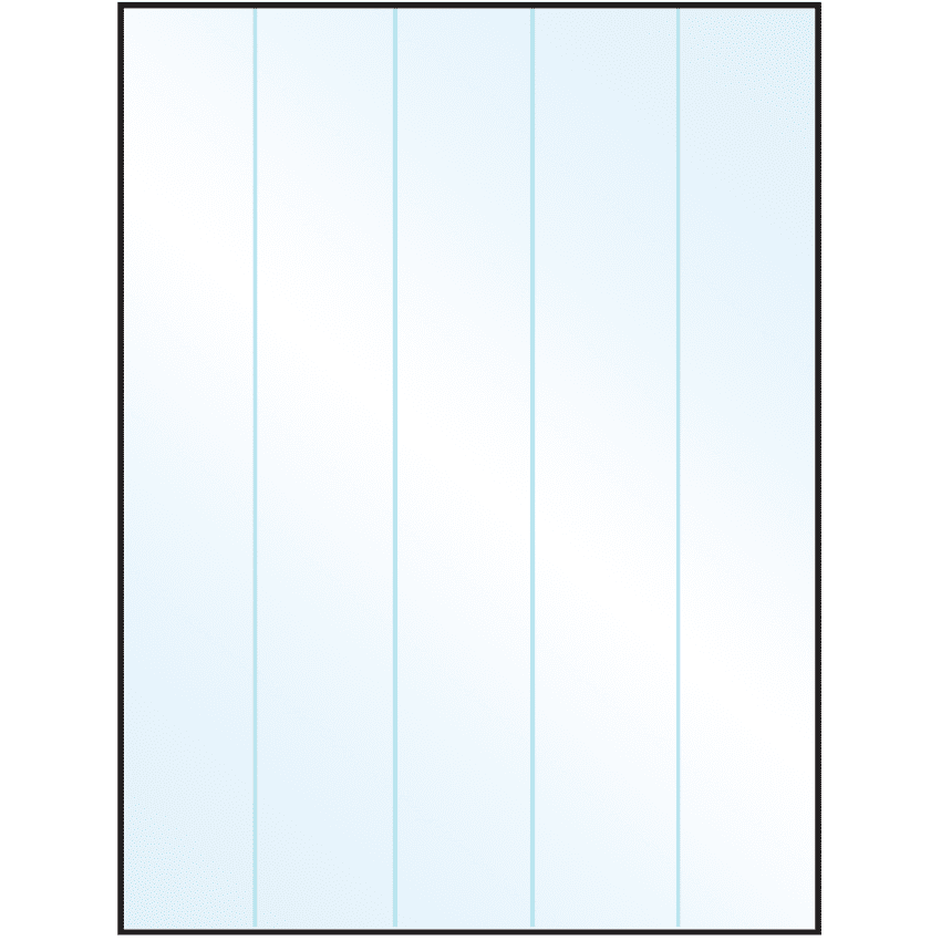 8.5" x 11" Crystal Clear Rectangular Sheet Labels