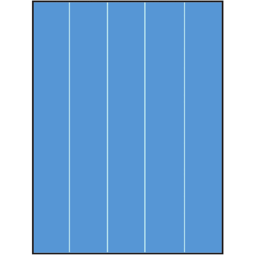 8.5" x 11" Fluorescent Blue Rectangular Sheet Labels