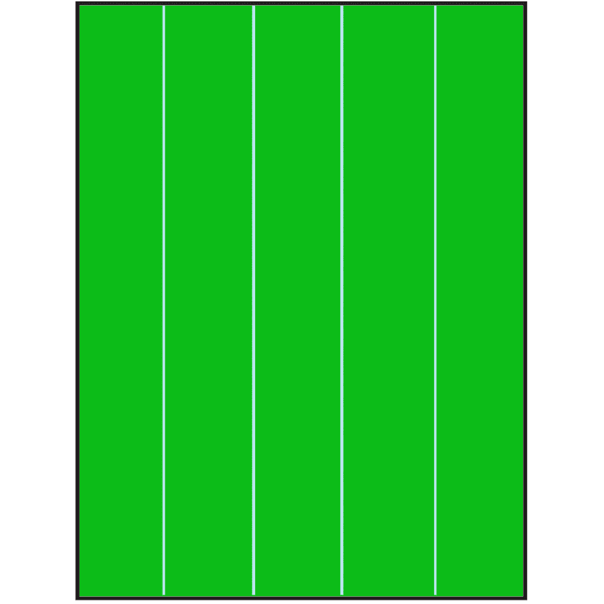 8.5" x 11" Fluorescent Green Rectangular Sheet Labels