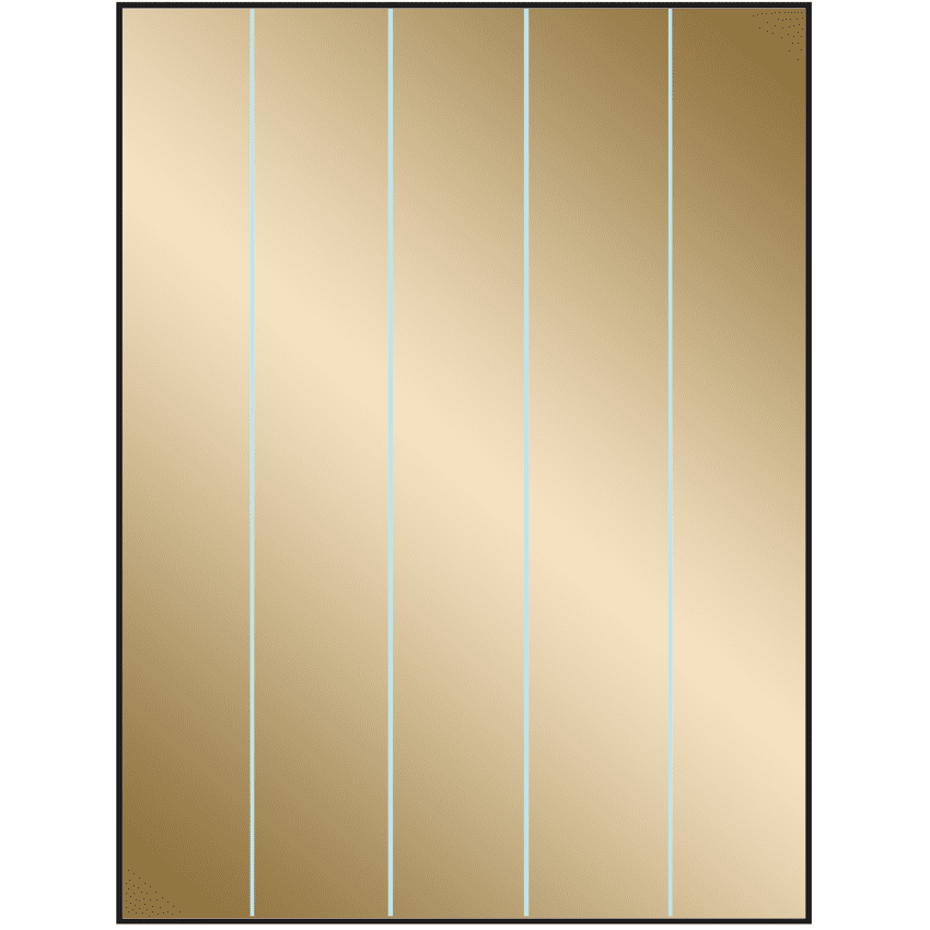 8.5" x 11" Gold Foil Rectangular Sheet Labels