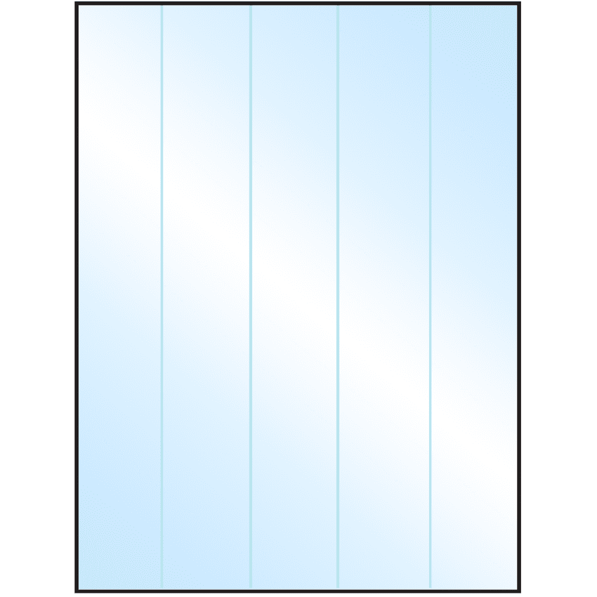 8.5" x 11" White Premium High Gloss Rectangular Sheet Labels