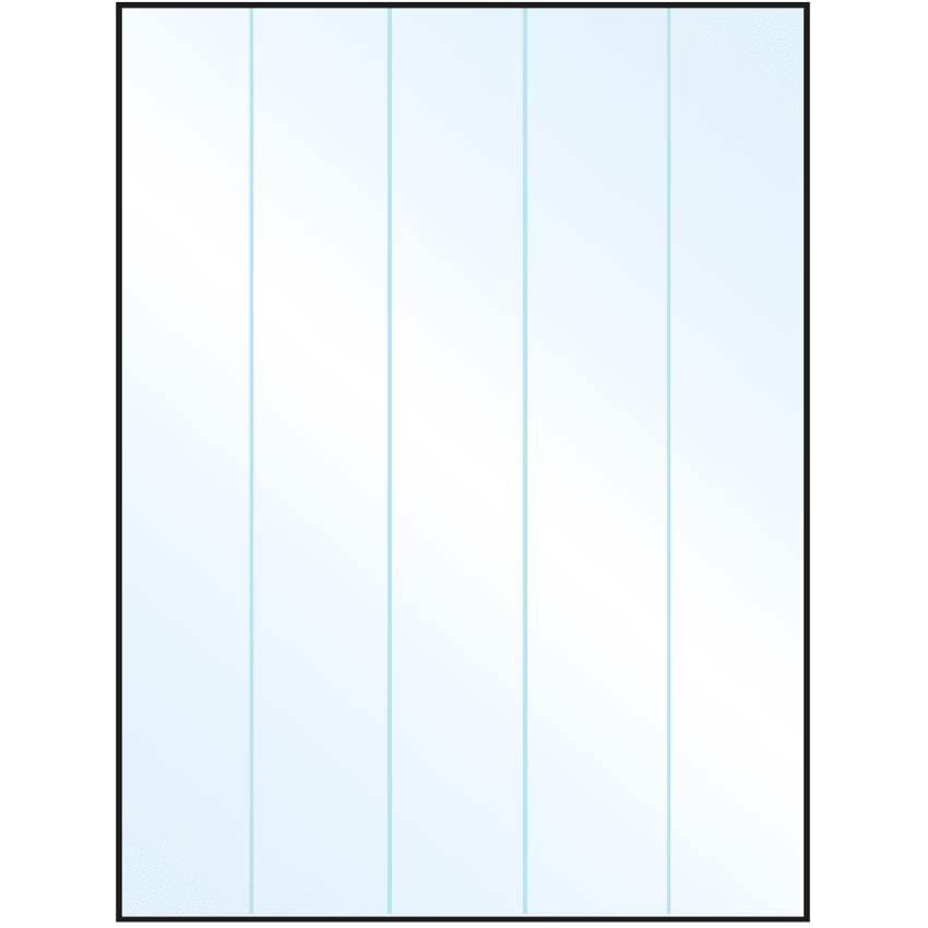 8.5" x 11" White Mid Gloss Rectangular Sheet Labels