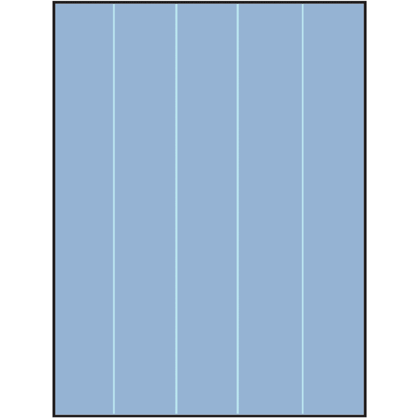 8.5" x 11" Pastel Blue Rectangular Sheet Labels