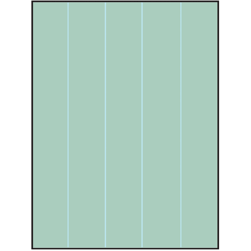 8.5" x 11" Pastel Green Rectangular Sheet Labels