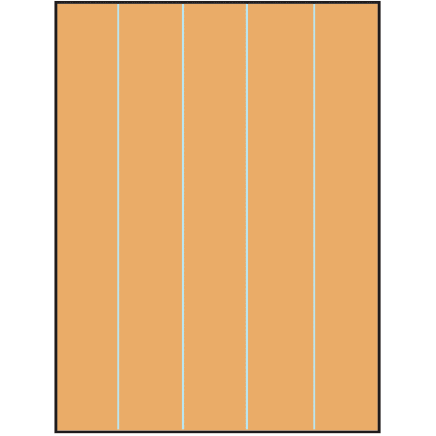 8.5" x 11" Pastel Orange Rectangular Sheet Labels