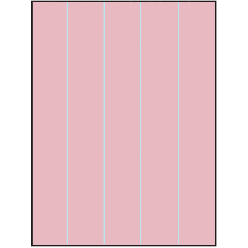8.5" x 11" Pastel Pink Rectangular Sheet Labels